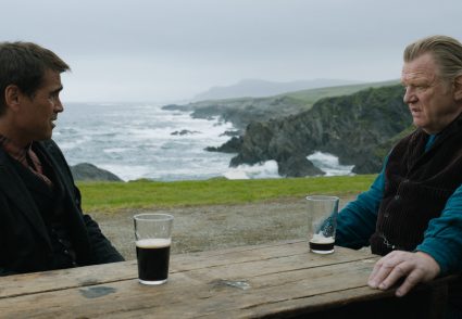 Colin Farrell and Brendan Gleeson in the film THE BANSHEES OF INISHERIN. Photo Courtesy of Searchlight Pictures. © 2022 20th Century Studios All Rights Reserved.