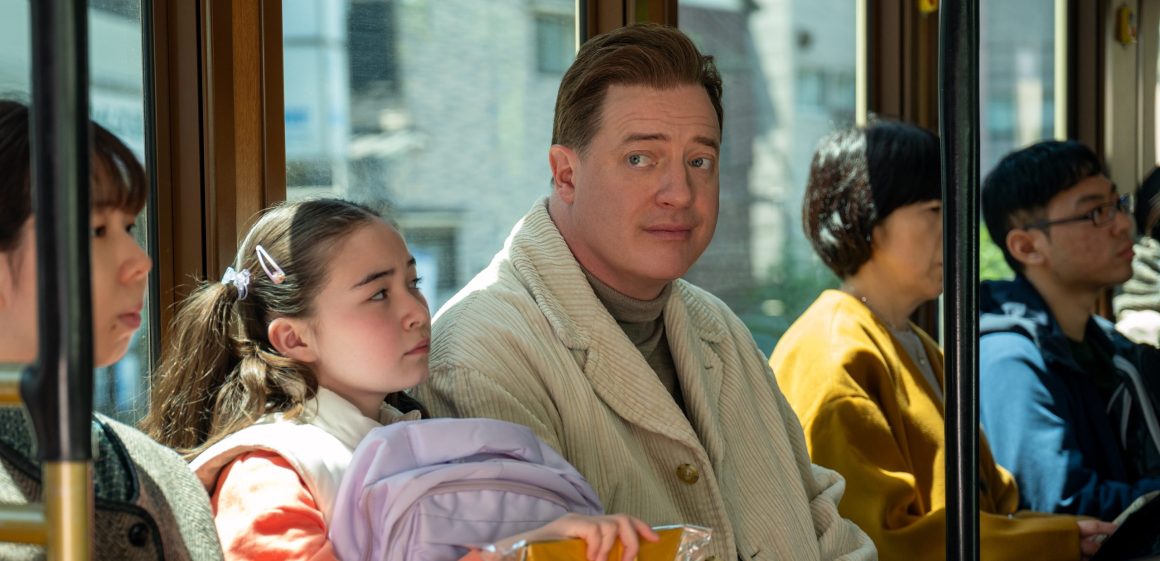 Shannon Gorman and Brendan Fraser in RENTAL FAMILY. Photo by James Lisle/Searchlight Pictures. © 2025 Searchlight Pictures. All Rights Reserved.